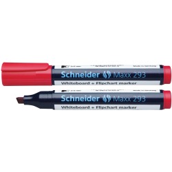 Schneider whiteboard + flipchart marker Maxx 293 rood