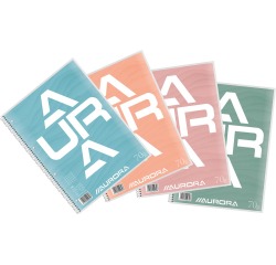 Aurora bloc de cours collège, ft A4, 70 g/m², quadrillé 5 mm, 80 feuilles