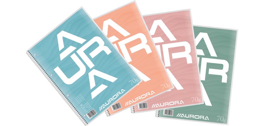 Aurora college course pad, ft A4, 70 g/m², 5 mm squared, 80 sheets