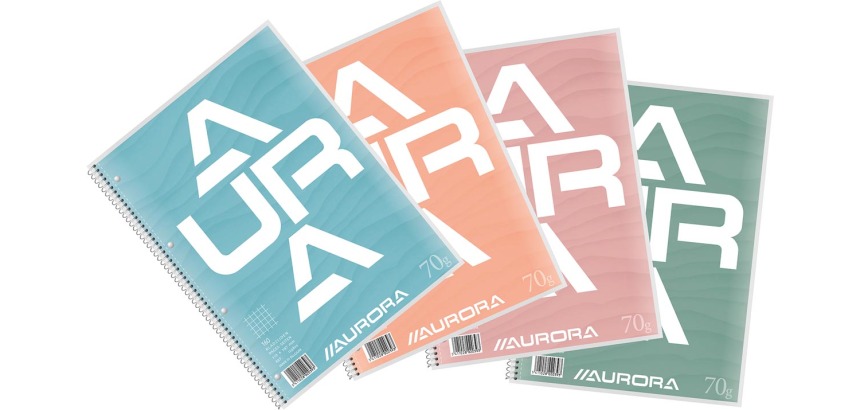 Aurora college course pad, ft A4, 70 g/m², 5 mm squared, 80 sheets
