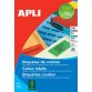 Apli Gekleurde etiketten Ft 105 x 148 mm (b x h), geel, 80 stuks, 4 per blad, etui van 20 blad