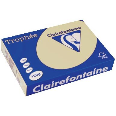 Clairefontaine Trophée Pastel, gekleurd papier, A4, 120 g, 250 vel, gems