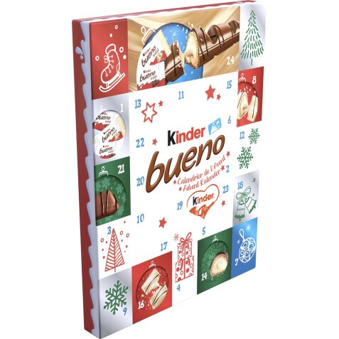 Kinder chocolade adventskalender, Bueno, doos van 167 g