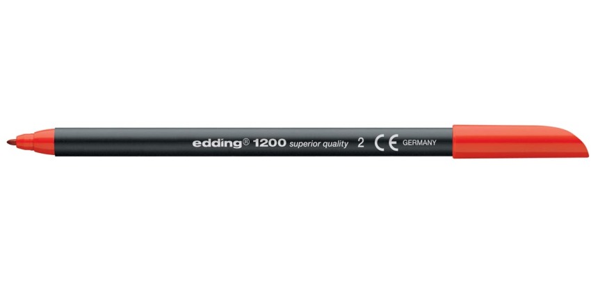 Fineliner edding 1200 002 fijn rood