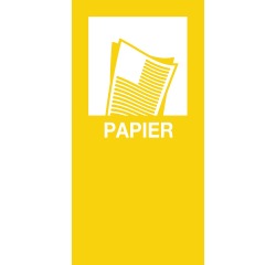 V-Part sticker magnétique PAPIER, jaune