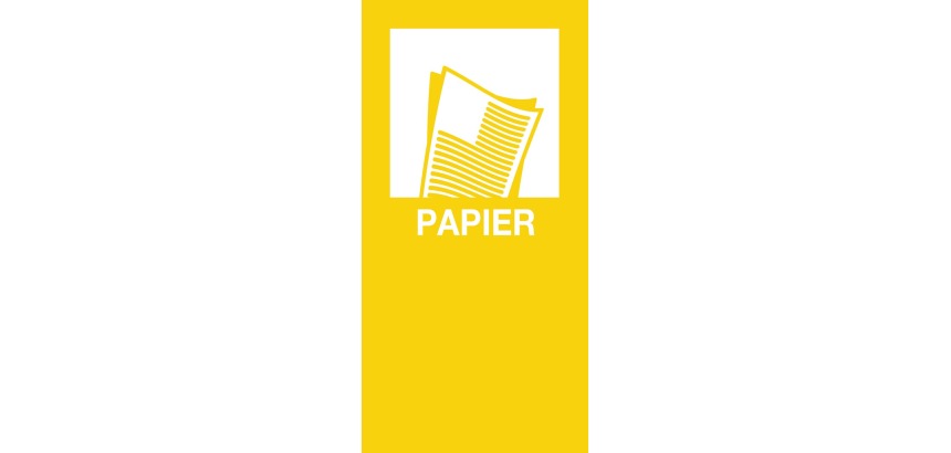 V-Part magneetsticker PAPIER, geel