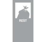 V-Part magneetsticker REST, grijs