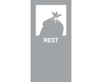 V-Part sticker magnétique REST, gris