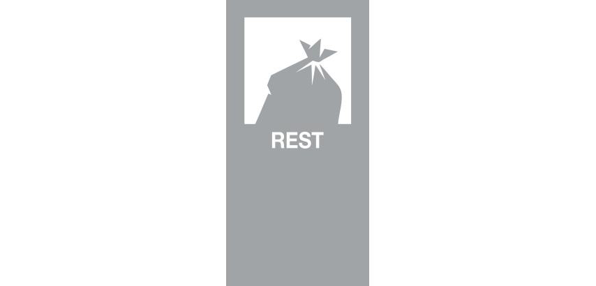 V-Part magnetic sticker REST, gray