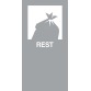 V-Part sticker magnétique REST, gris