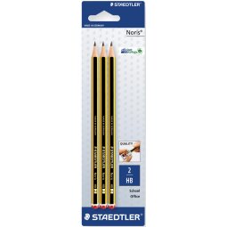 Staedtler crayon Noris HB, blister de 3 pièces