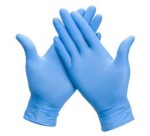 Gants en nitril, small, bleu, paquet de 100 pièces