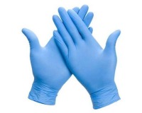 Gants en nitril, small, bleu, paquet de 100 pièces