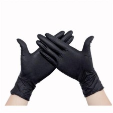 Gants en nitril, large, noir, paquet de 100 pièces