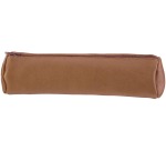 Oxford trousse en cuir, rond, brun