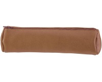 Oxford trousse en cuir, rond, brun