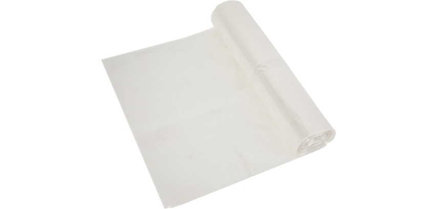 Trash bag ft 60 x 80 x 0.02 cm, transparent, HDPE, 20 x rolls of 20 pieces