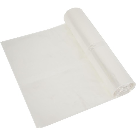 Sac à ordures ft 60 x 80 x 0.02 cm, transparent, HDPE, 20 x rouleaux de 20 pièces