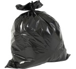 Sac à ordures ft 60 x 80 x 0.02 cm, noir,  HDPE, 20 x rouleaux de 20 pièces