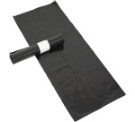 Sac à ordures ft 60 x 80 x 0.02 cm, noir,  HDPE, 20 x rouleaux de 20 pièces