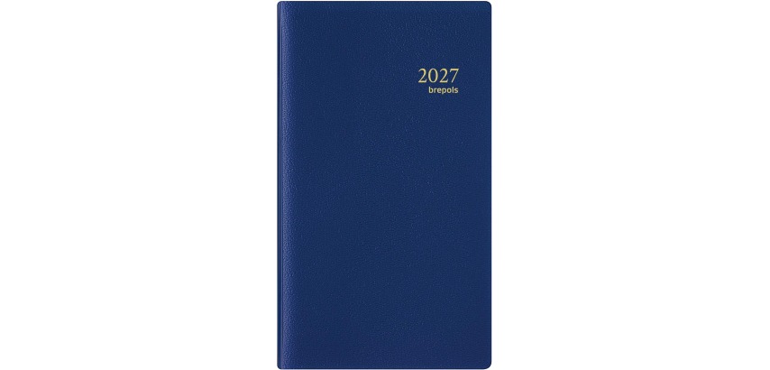 Brepols agenda Interplan Genova, bleu 2027
