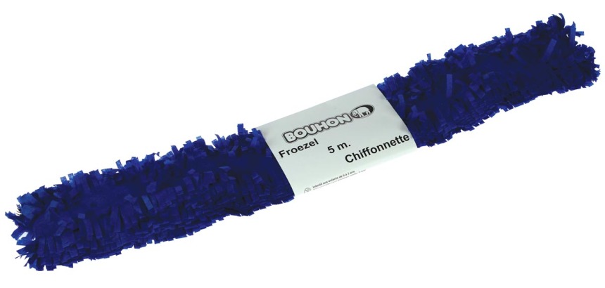 Bouhon chiffonnette bleu foncé