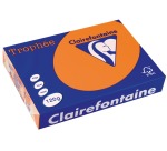 Clairefontaine Trophée Pastel, papier couleur, A4, 120 g, 250 feuilles, clémentine