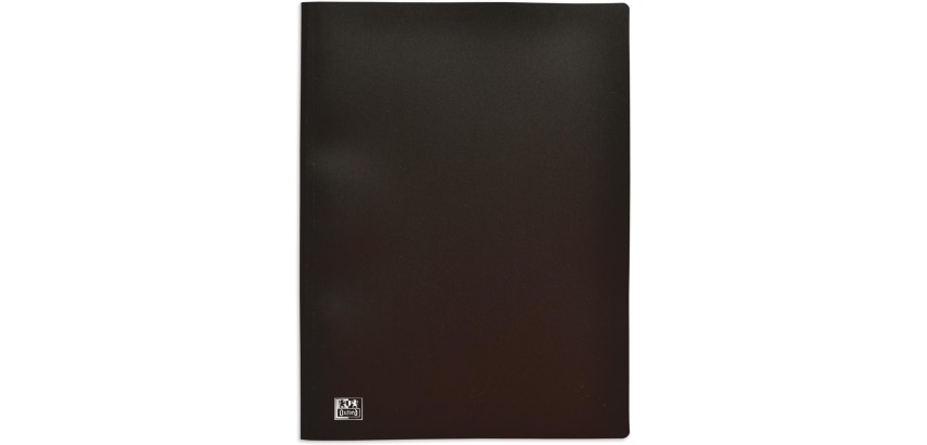 OXFORD document protectors, A4 format, strong PP, 100 pockets, black