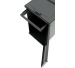 V-Part poubelle modulaire avec porte et support sac 85 l, gris