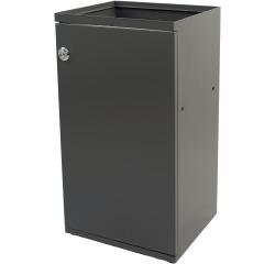 V-Part poubelle modulaire avec porte et support sac 85 l, gris