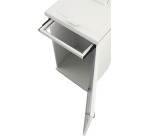 V-Part poubelle modulaire avec porte et support sac 85 l, blanc