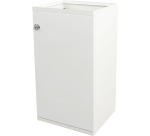 V-Part poubelle modulaire avec porte et support sac 85 l, blanc