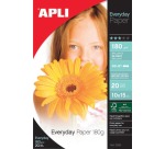 Apli papier photo Everyday ft 10 x 15 cm, 180 g, paquet de 20 feuilles
