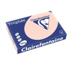 Clairefontaine Trophée Pastell, Farbiges Papier, A4, 120 g, 250 Blatt, Lachsfarbe