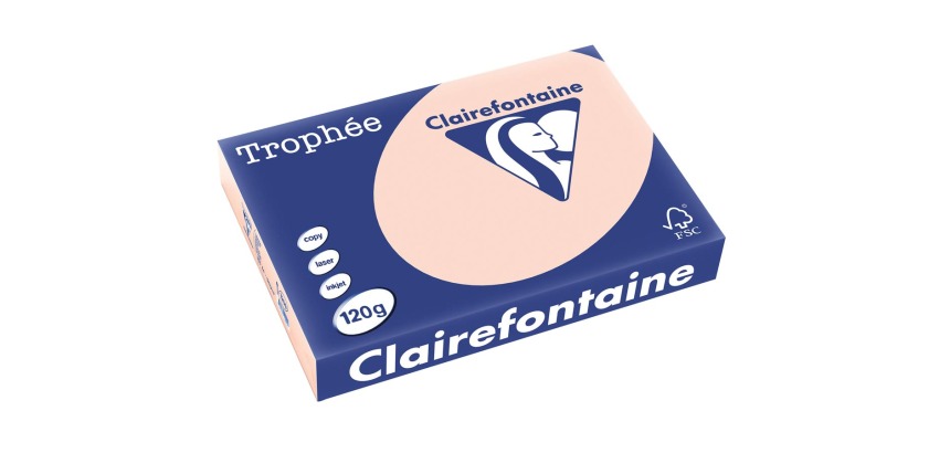 Clairefontaine Trophy Pastel, colored paper, A4, 120 g, 250 sheets, salmon