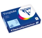 Clairefontaine Trophée Pastel, papier couleur, A4, 120 g, 250 feuilles, bleu