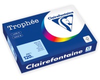 Clairefontaine Trophée Pastel, papier couleur, A4, 120 g, 250 feuilles, bleu