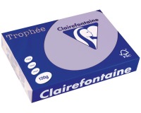 Clairefontaine Trophée Pastel, papier couleur, A4, 120 g, 250 feuilles, lilas