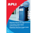 Apli Weerbestendige etiketten ft 210 x 297 mm (b x h), 100 stuks, 1 per blad, doos van 100 blad