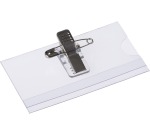 Badge Europel avec pince et épingle 75x40mm 24 pièces