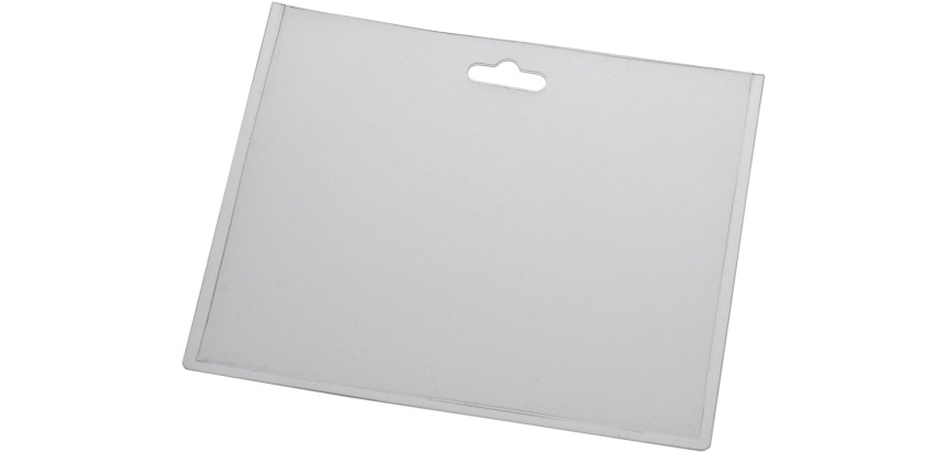 Europel badgehouder, ft 90 x 60 mm, gesloten