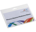 Europel badgehouder, ft 90 x 60 mm, gesloten