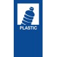 V-Part magneetsticker PLASTIC, blauw