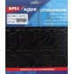 Agipa étiquettes chiffres hauteur des lettres 47 mm (l x h), 286 chiffres