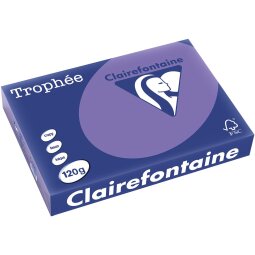 Clairefontaine Trophée Intens, gekleurd papier, A4, 120 g, 250 vel, violet