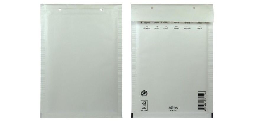 Bong Airpro enveloppes à bulles d'air, ft 175 x 265 mm, avec bande adhésive, boîte de 100 pièces, blanc