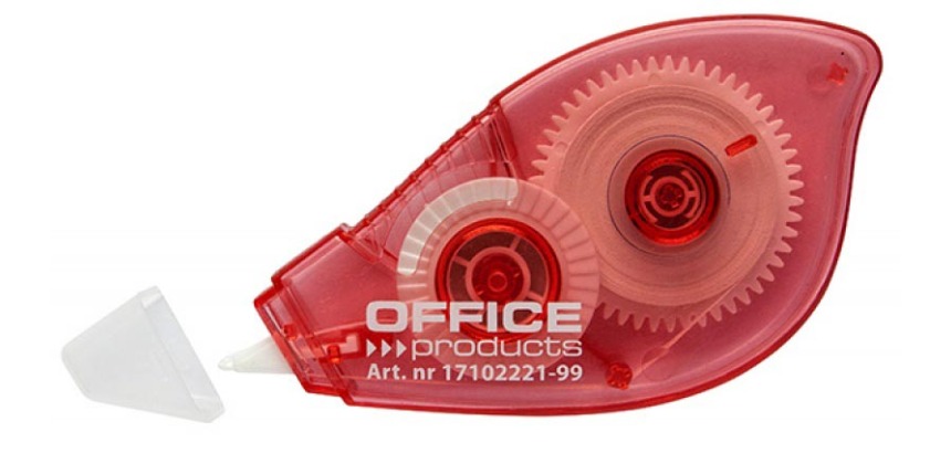 OFFICE products dérouleur de correction, 4,2 mm x 12 m, rouge