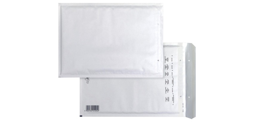 Bong AirPro Luftpolsterversandtaschen, Größe 230 x 340 mm, mit Klebestreifen, Packung mit 100 Stück, weiß