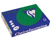 Clairefontaine Trophée Intens, papier couleur, A4, 120 g, 250 feuilles, vert sapin