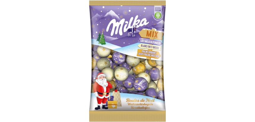 Milka Boules de Noël, sachet de 350 g